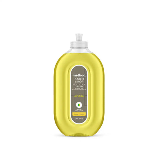 squirt + mop hard floor cleaner - lemon ginger, 25 fl oz
