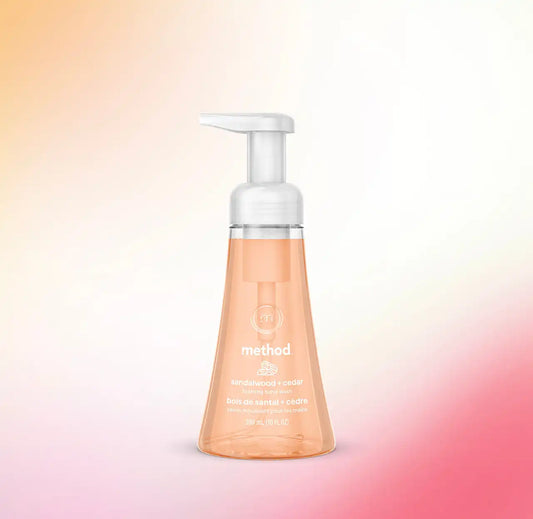 foaming hand wash - sandalwood + cedar, 10 fl oz