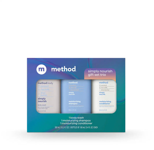 travel-sized gift set trio - simply nourish, 10.2 oz