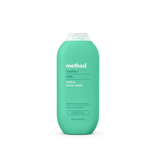 men's body wash - marine + mist, 18 fl oz