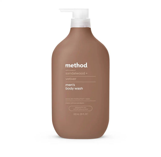 body wash - sandalwood + vetiver, 28 fl oz