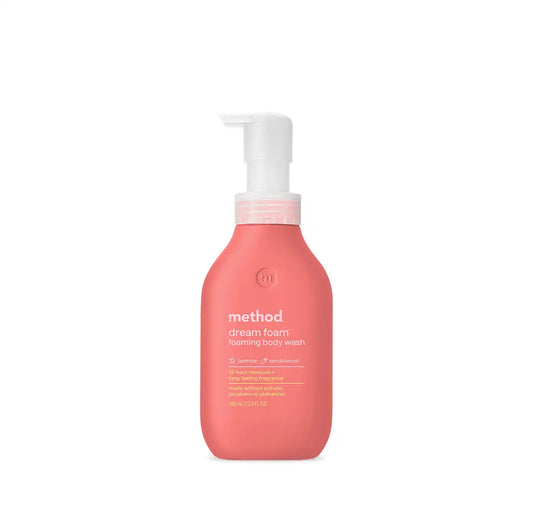 dream foam | foaming body wash - jasmine + sandalwood, 13.5 fl oz