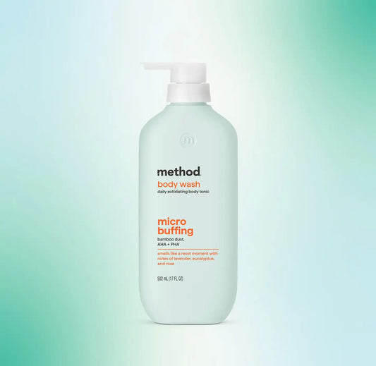 body wash tonic - micro buffing, bamboo dust, AHA + PHA, 17 fl oz