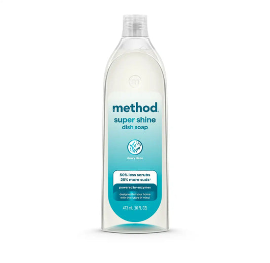super shine liquid dish soap - dewy daze, 16 fl oz
