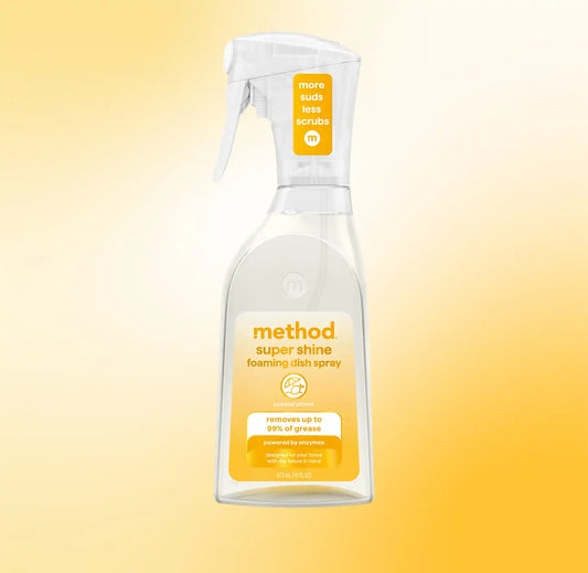 super shine foaming dish spray - coastal citron, 16 fl oz